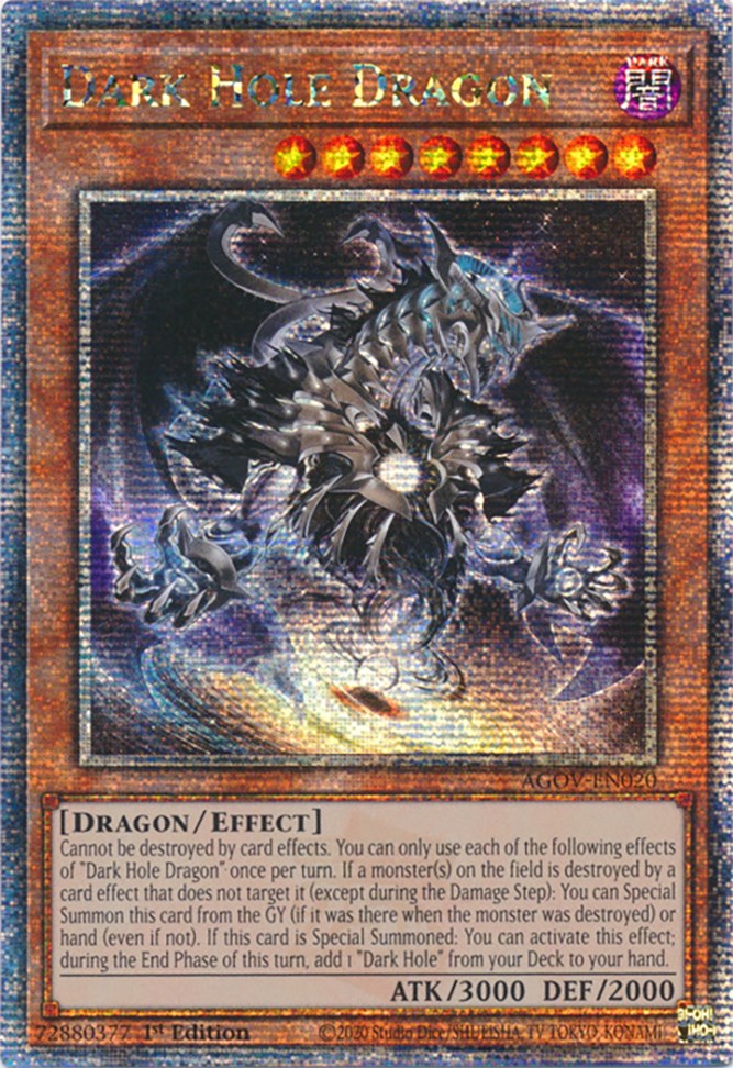 Dark Hole Dragon (Quarter Century Secret Rare) [AGOV-EN020] Quarter Century Secret Rare | Exor Games Summserside