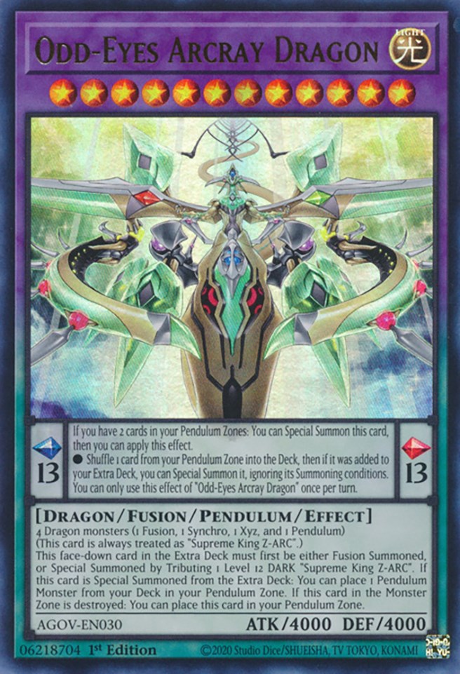 Odd-Eyes Arcray Dragon [AGOV-EN030] Ultra Rare | Exor Games Summserside