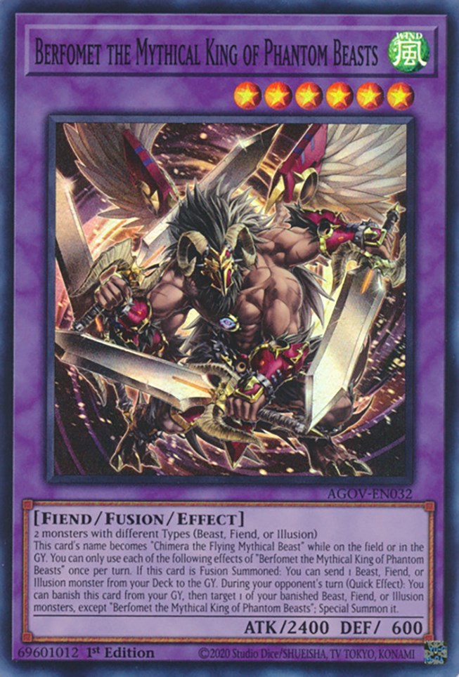 Berfomet the Mythical King of Phantom Beasts [AGOV-EN032] Super Rare | Exor Games Summserside