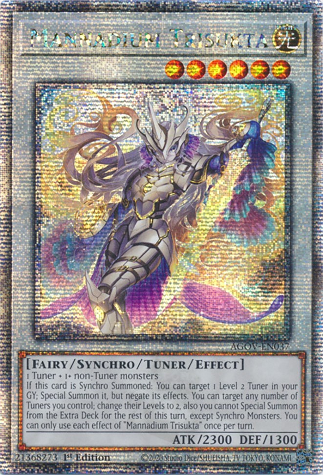 Mannadium Trisukta (Quarter Century Secret Rare) [AGOV-EN037] Quarter Century Secret Rare | Exor Games Summserside