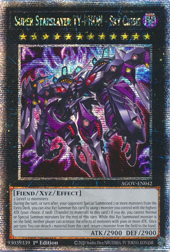 Super Starslayer TY-PHON - Sky Crisis (Quarter Century Secret Rare) [AGOV-EN042] Quarter Century Secret Rare | Exor Games Summserside