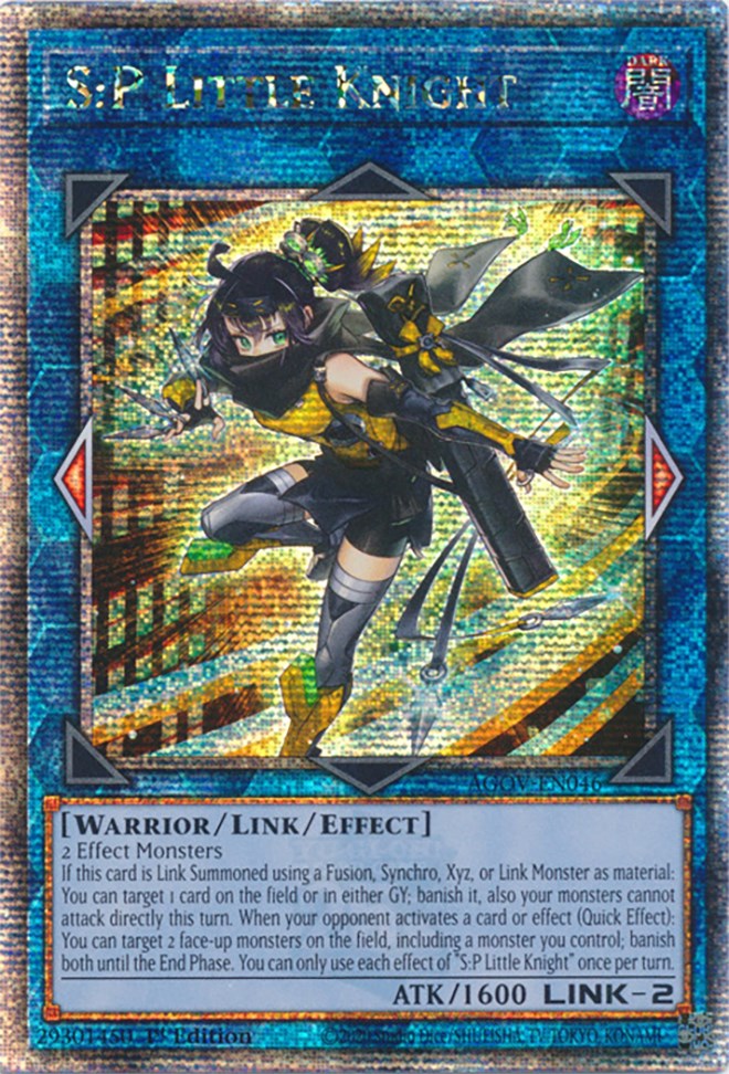 S:P Little Knight (Quarter Century Secret Rare) [AGOV-EN046] Quarter Century Secret Rare | Exor Games Summserside