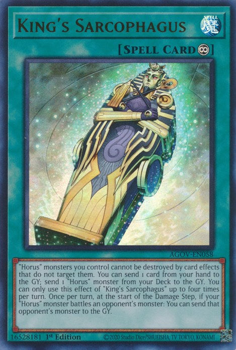 King's Sarcophagus [AGOV-EN058] Ultra Rare | Exor Games Summserside