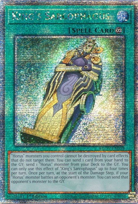 King's Sarcophagus (Quarter Century Secret Rare) [AGOV-EN058] Quarter Century Secret Rare | Exor Games Summserside