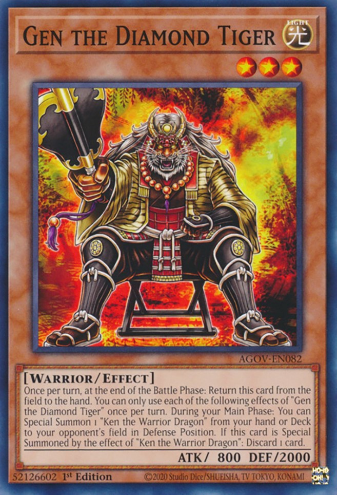 Gen the Diamond Tiger [AGOV-EN082] Common | Exor Games Summserside