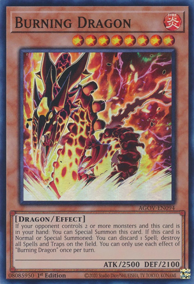 Burning Dragon [AGOV-EN094] Super Rare | Exor Games Summserside