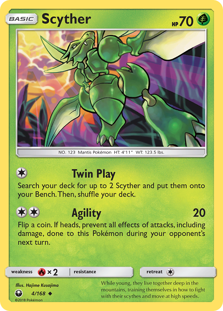 Scyther (4/168) [Sun & Moon: Celestial Storm] | Exor Games Summserside