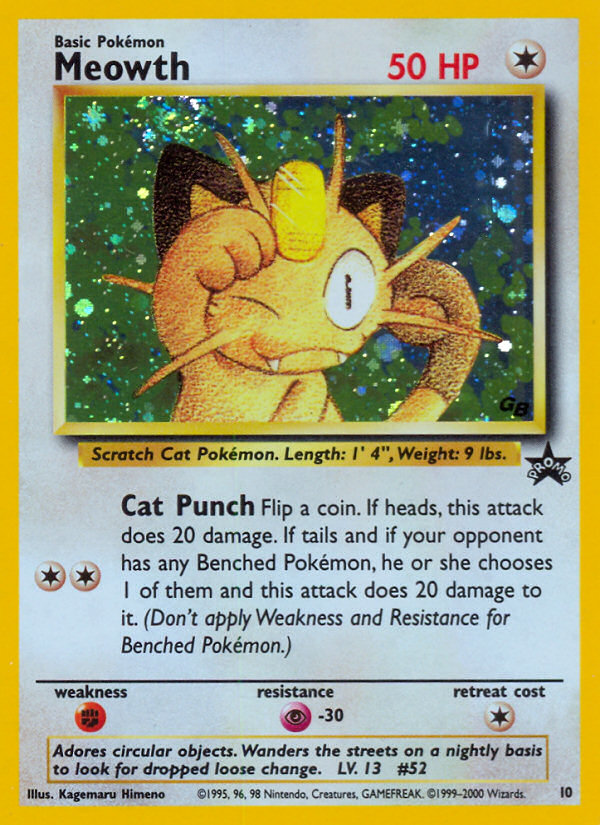 Meowth (10) [Wizards of the Coast: Black Star Promos] | Exor Games Summserside