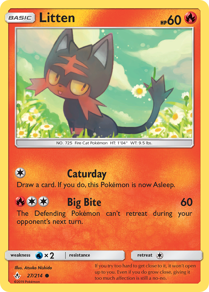 Litten (27/214) [Sun & Moon: Unbroken Bonds] | Exor Games Summserside