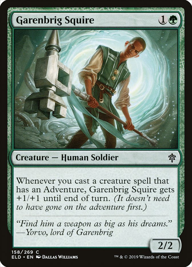 Garenbrig Squire [Throne of Eldraine] | Exor Games Summserside