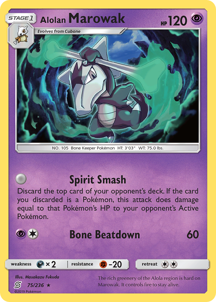 Alolan Marowak (75/236) [Sun & Moon: Unified Minds] | Exor Games Summserside