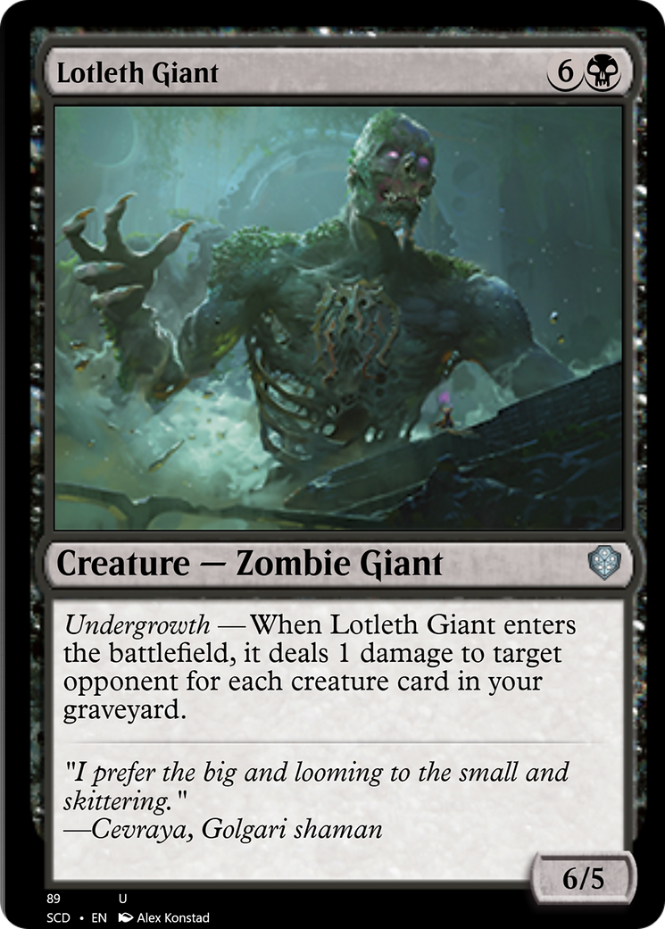 Lotleth Giant [Starter Commander Decks] | Exor Games Summserside