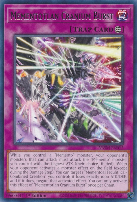 Mementotlan Cranium Burst [VASM-EN012] Rare | Exor Games Summserside