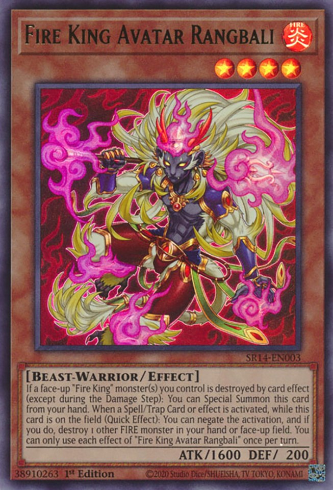 Fire King Avatar Rangbali [SR14-EN003] Ultra Rare | Exor Games Summserside