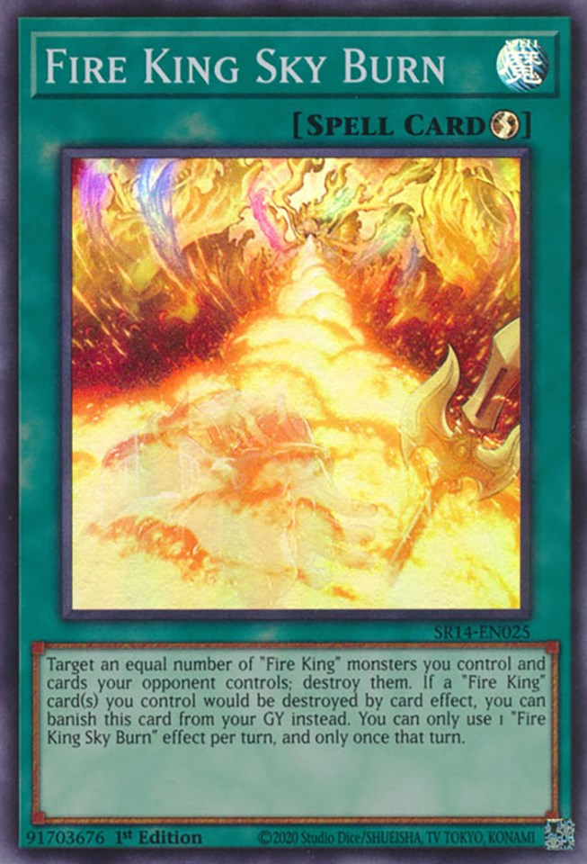 Fire King Sky Burn [SR14-EN025] Super Rare | Exor Games Summserside