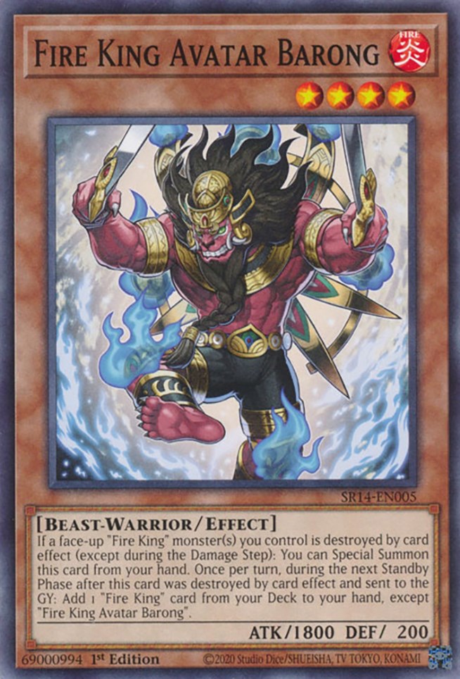 Fire King Avatar Barong [SR14-EN005] Common | Exor Games Summserside