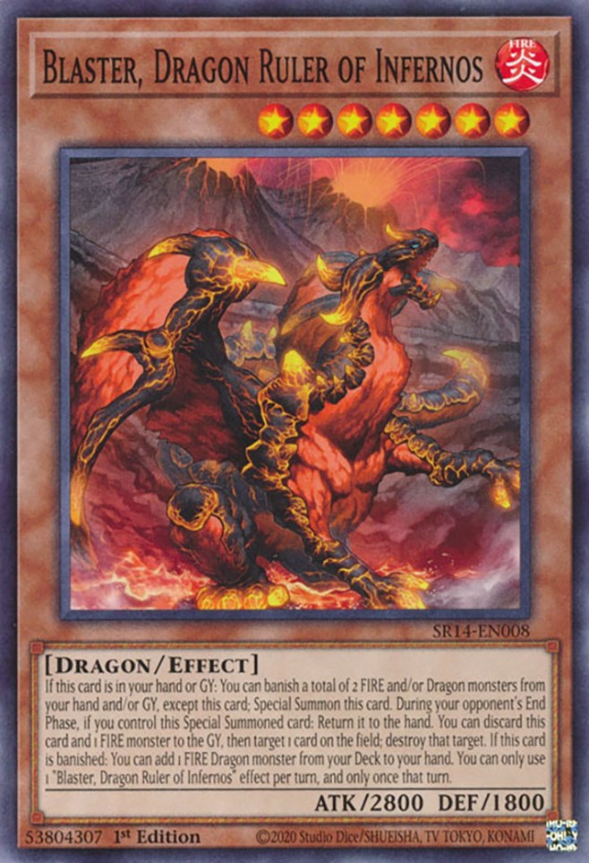 Blaster, Dragon Ruler of Infernos [SR14-EN008] Common | Exor Games Summserside