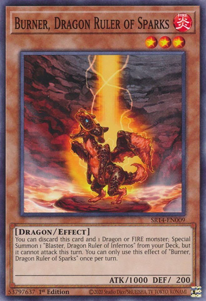 Burner, Dragon Ruler of Sparks [SR14-EN009] Common | Exor Games Summserside