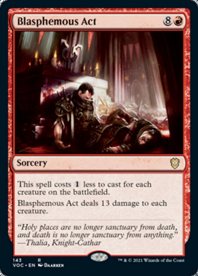 Blasphemous Act [Innistrad: Crimson Vow Commander] | Exor Games Summserside