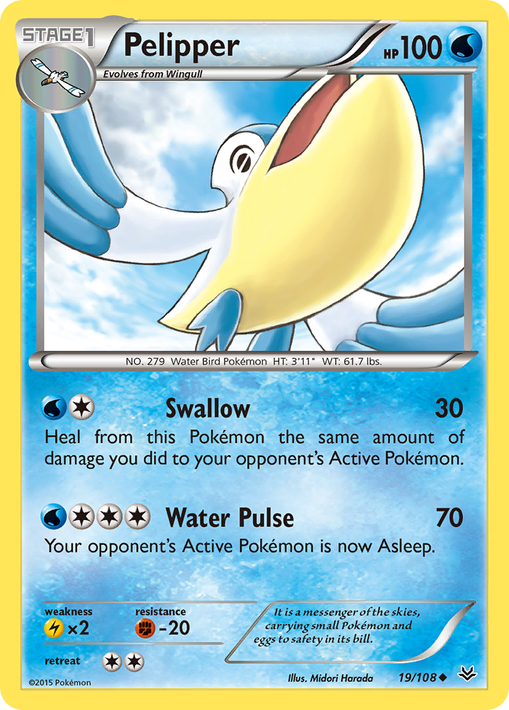 Pelipper (19/108) [XY: Roaring Skies] | Exor Games Summserside