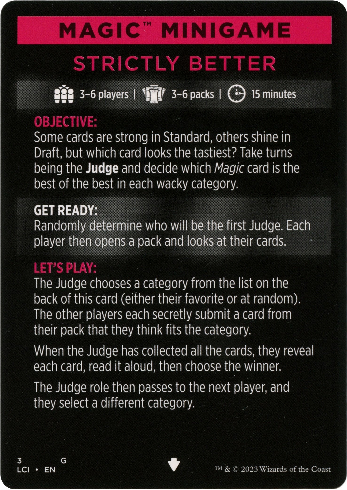 Strictly Better (Magic Minigame) [The Lost Caverns of Ixalan Minigame] | Exor Games Summserside