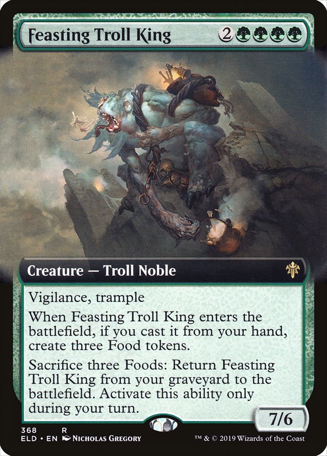 Feasting Troll King (Extended Art) [Throne of Eldraine] | Exor Games Summserside