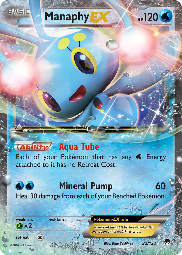 Manaphy EX (32/122) [XY: BREAKpoint] | Exor Games Summserside