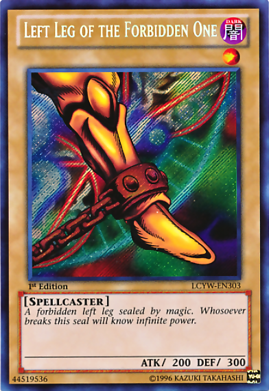 Left Leg of the Forbidden One [LCYW-EN303] Secret Rare | Exor Games Summserside