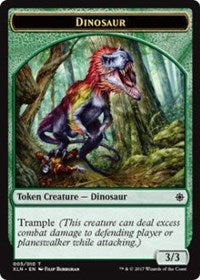 Dinosaur // Treasure (009) Double-sided Token [Ixalan Tokens] | Exor Games Summserside