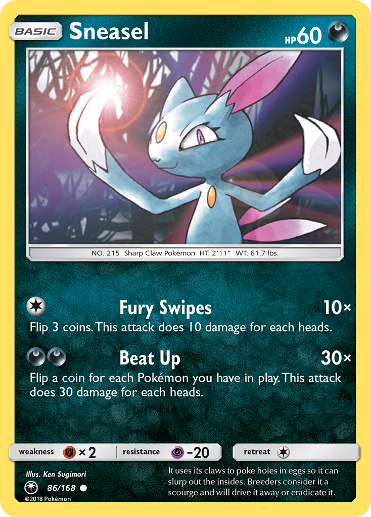 Sneasel (86/168) [Sun & Moon: Celestial Storm] | Exor Games Summserside