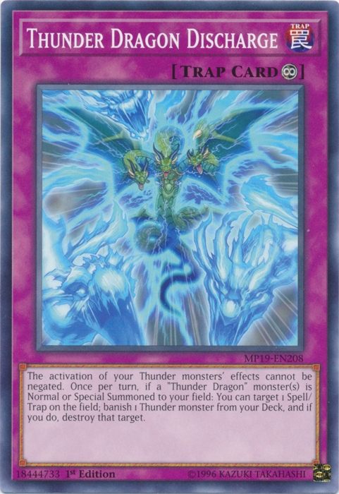 Thunder Dragon Discharge [MP19-EN208] Common | Exor Games Summserside