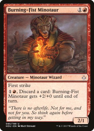 Burning-Fist Minotaur [Hour of Devastation] | Exor Games Summserside