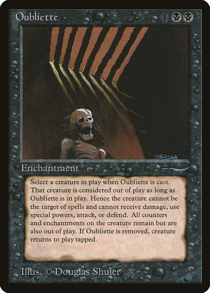 Oubliette (Dark Mana Cost) [Arabian Nights] | Exor Games Summserside