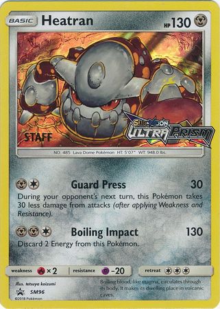 Heatran (SM96) (Staff Prerelease Promo) [Sun & Moon: Black Star Promos] | Exor Games Summserside