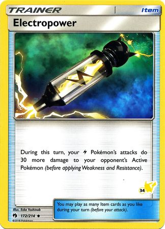 Electropower (172/214) (Pikachu Stamp #34) [Battle Academy 2020] | Exor Games Summserside