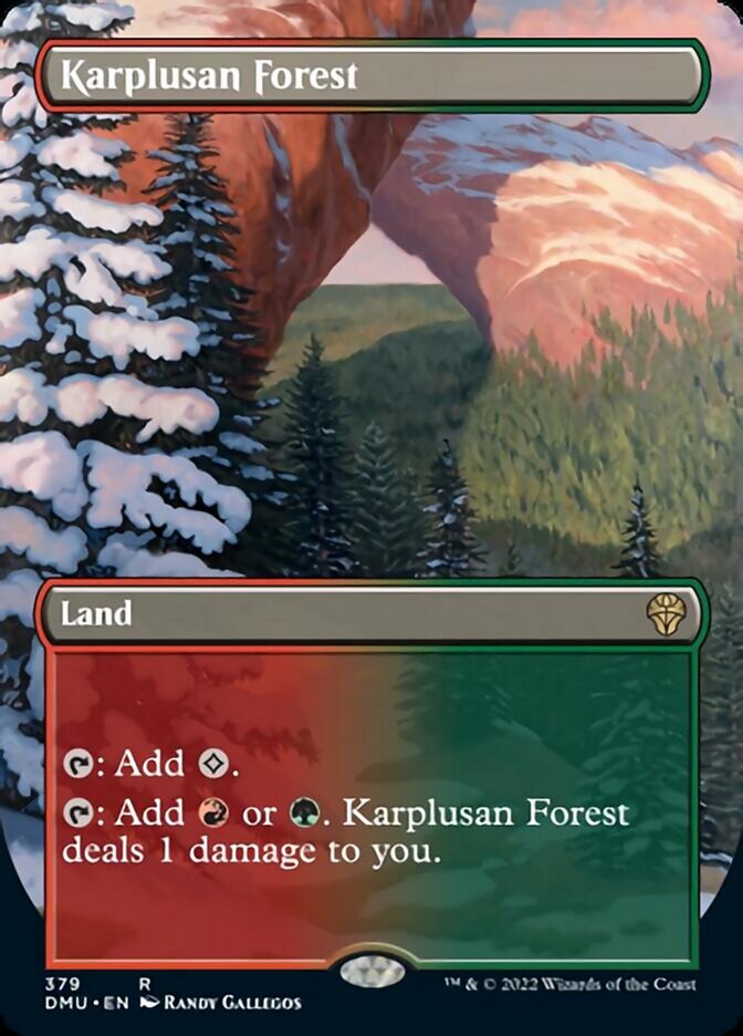 Karplusan Forest (Borderless Alternate Art) [Dominaria United] | Exor Games Summserside