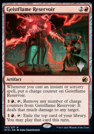 Geistflame Reservoir (Promo Pack) [Innistrad: Midnight Hunt Promos] | Exor Games Summserside