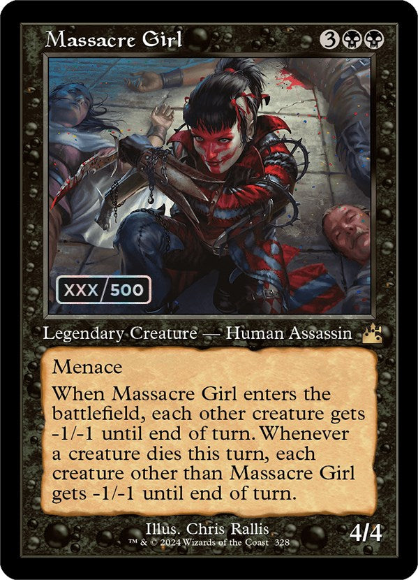 Massacre Girl (Retro) (Serialized) [Ravnica Remastered] | Exor Games Summserside