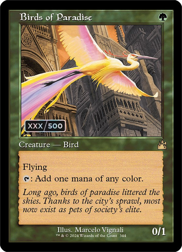 Birds of Paradise (Retro) (Serialized) [Ravnica Remastered] | Exor Games Summserside