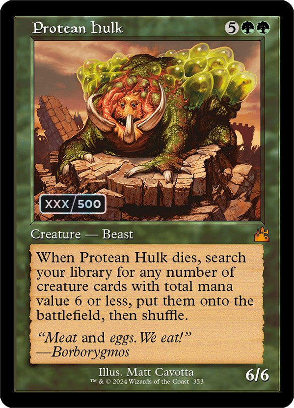 Protean Hulk (Retro) (Serialized) [Ravnica Remastered] | Exor Games Summserside