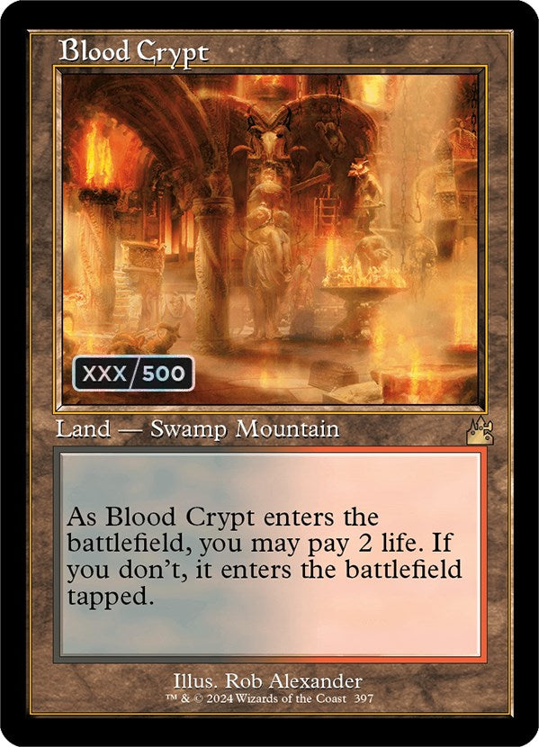 Blood Crypt (Retro) (Serialized) [Ravnica Remastered] | Exor Games Summserside