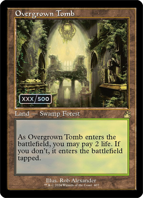 Overgrown Tomb (Retro) (Serialized) [Ravnica Remastered] | Exor Games Summserside