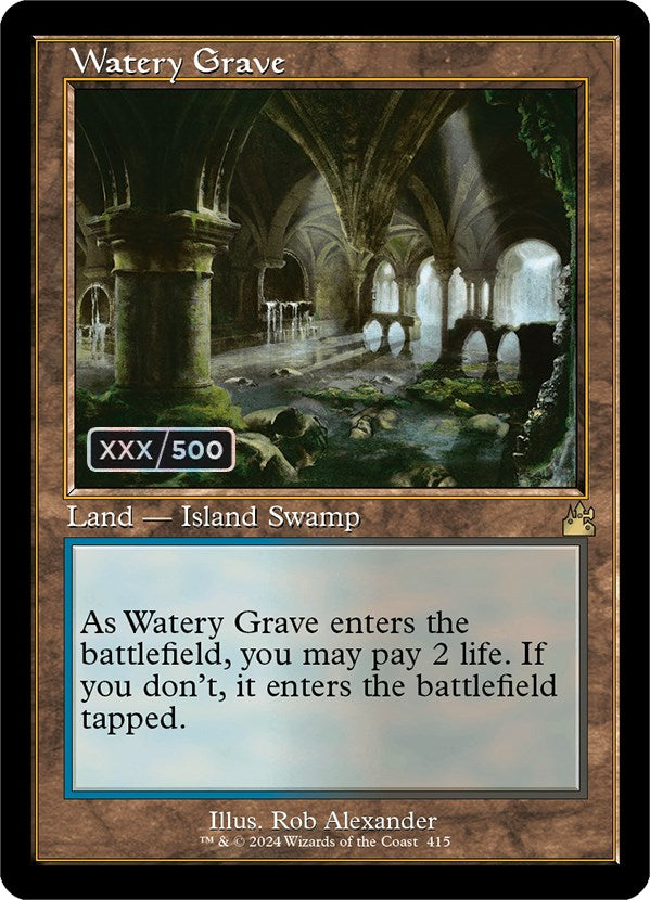 Watery Grave (Retro) (Serialized) [Ravnica Remastered] | Exor Games Summserside