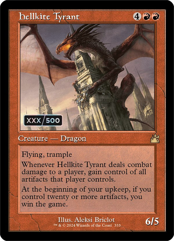 Hellkite Tyrant (Retro) (Serialized) [Ravnica Remastered] | Exor Games Summserside