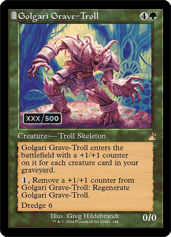 Golgari Grave-Troll (Retro) (Serialized) [Ravnica Remastered] | Exor Games Summserside