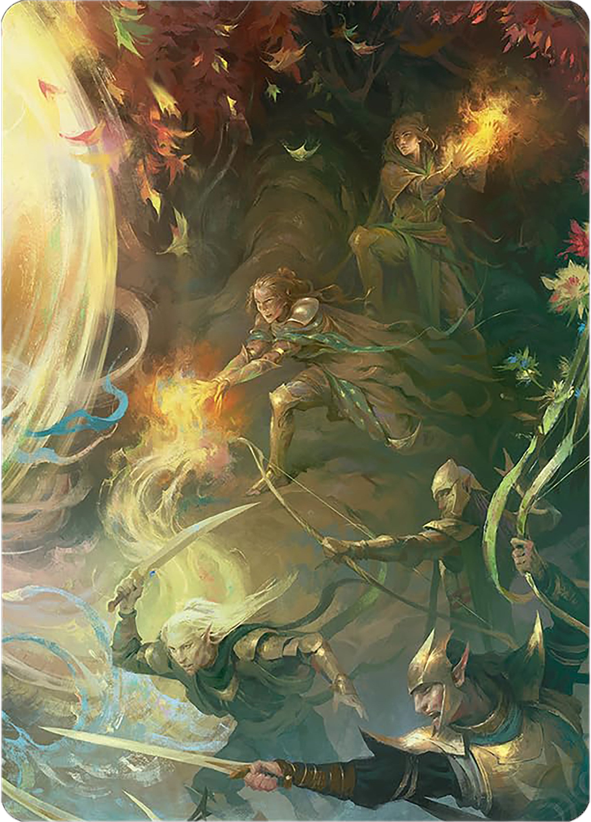 Rally the Galadhrim Art Card [The Lord of the Rings: Tales of Middle-earth Art Series] | Exor Games Summserside