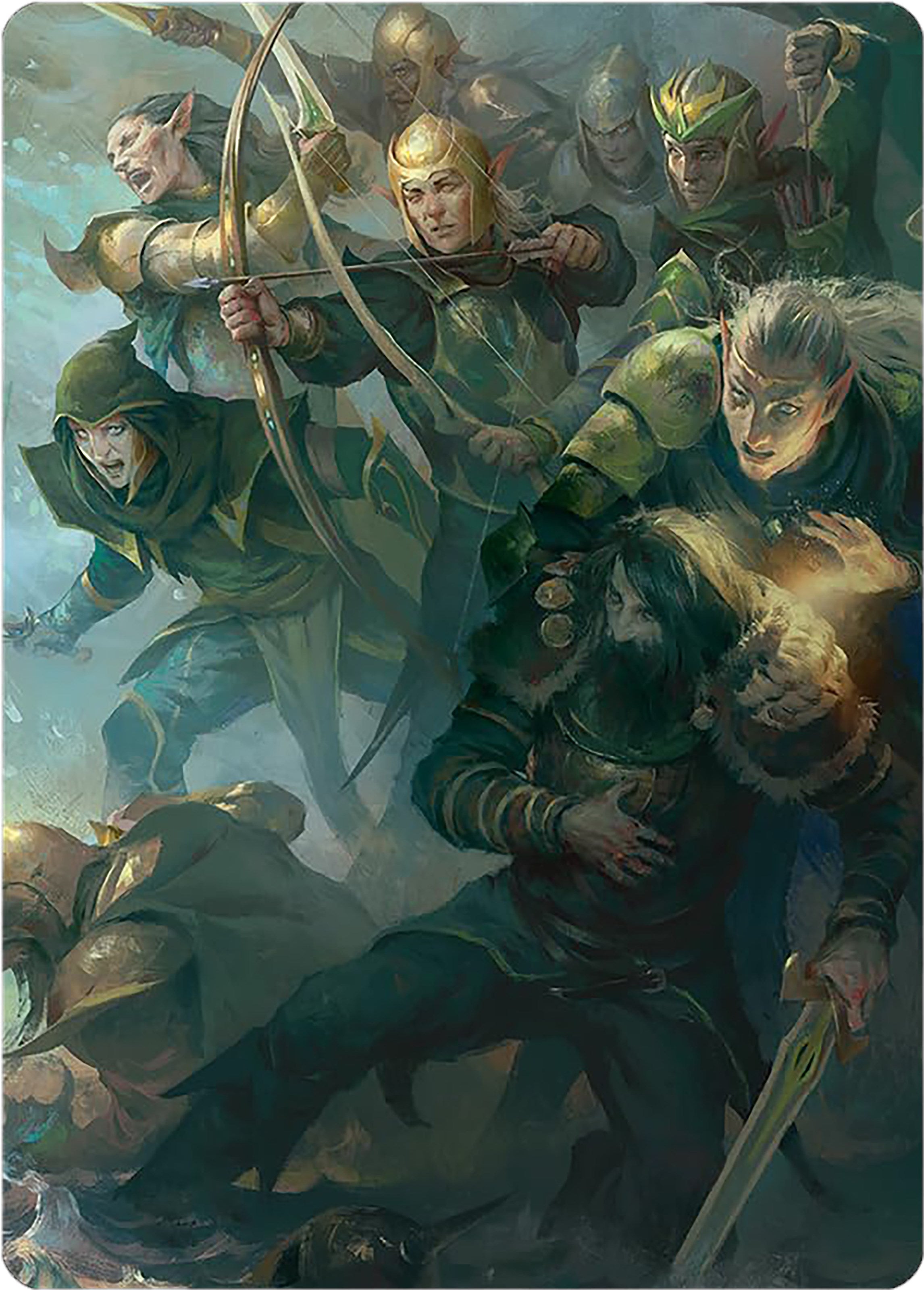 Galadhrim Brigade Art Card [The Lord of the Rings: Tales of Middle-earth Art Series] | Exor Games Summserside