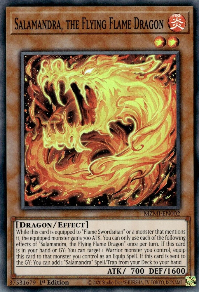 Salamandra, the Flying Flame Dragon [MZMI-EN002] Super Rare | Exor Games Summserside