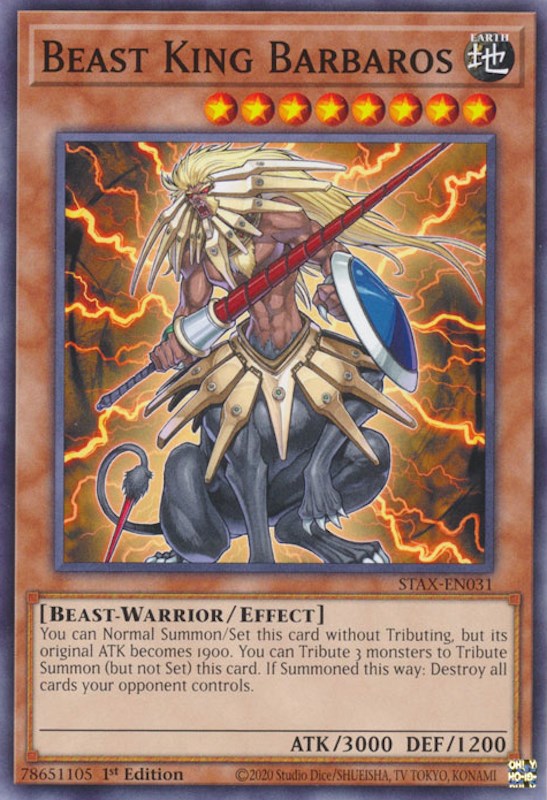 Beast King Barbaros [STAX-EN031] Common | Exor Games Summserside