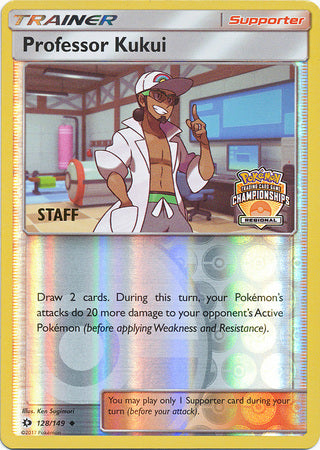 Professor Kukui (128/149) (Regional Championship Promo Staff) [Sun & Moon: Base Set] | Exor Games Summserside